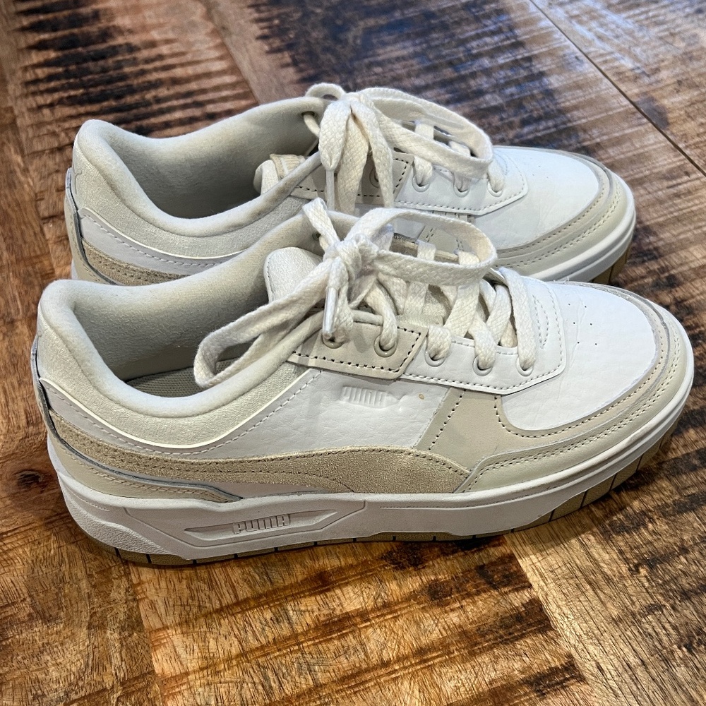 PUMA Womens Cali Dream Selflove Lace Up Sneakers Shoes Casual - White - Size 7.5